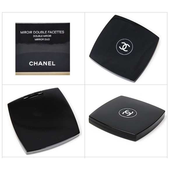 Chanel Black Miroir Double Logo Facettes - Picture 1 of 5